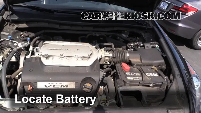 2012 Honda Accord EX-L 3.5L V6 Sedan Battery Replace
